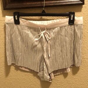 NWT Victoria’s Secret Shimmering Gold Sleep Shorts.  Wear as outerwear too.